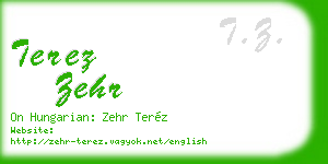 terez zehr business card